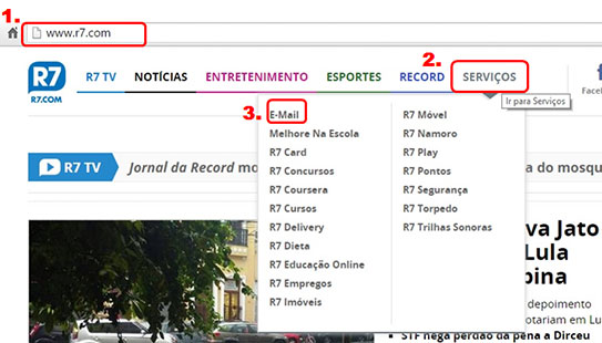 Como Abrir um Email no R7