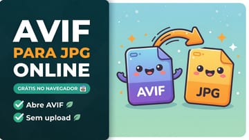 AVIF para JPG Online - Converter AVIF no Navegador