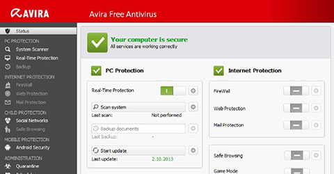 Avira free antivirus baixar
