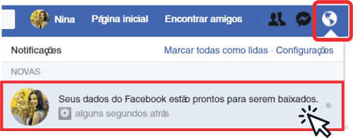 Baixar dados do facebook