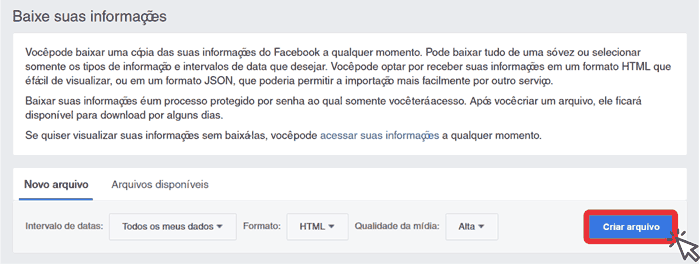 Baixar informacoes