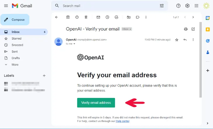 PASSO 5: Verificar E-mail