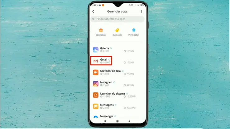 PASSO 4: Lista de Apps Celular