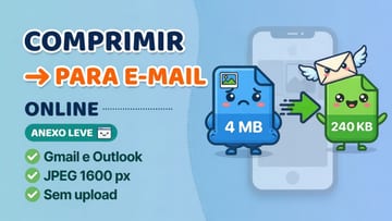 Comprimir Imagem para E-mail Online - Foto Leve para Anexo