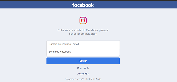 Conectar fb insta
