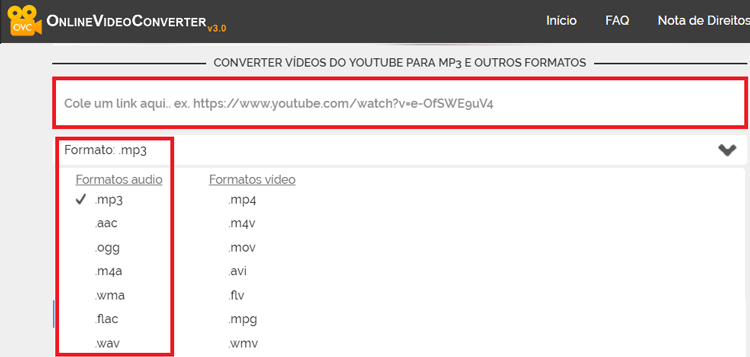 Como converter arquivo de audio do Youtube