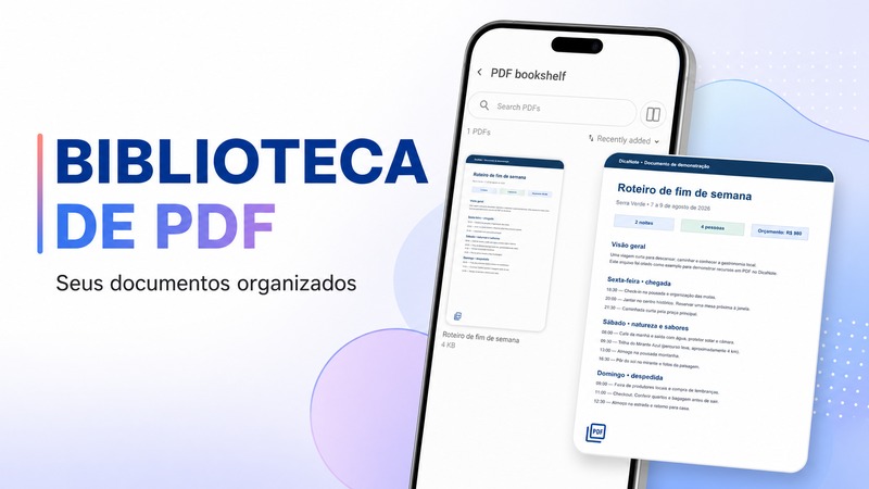 Como organizar e ler PDFs no DicaNote