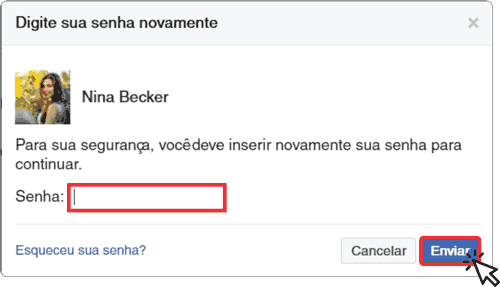 Digitar senha
