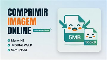 Comprimir imagem e reduzir tamanho online grátis