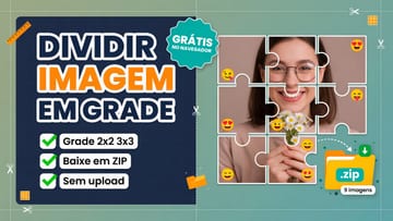 Dividir Imagem em Grade Online - Cortar Foto em Partes