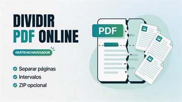 Dividir PDF Online Grátis: Separar Páginas e Intervalos