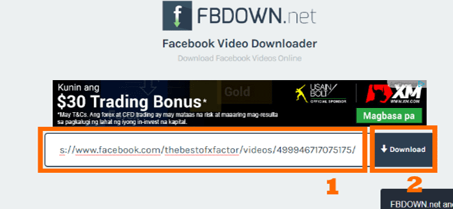 Download facebook video