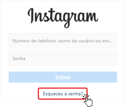 Esqueceu a senha
