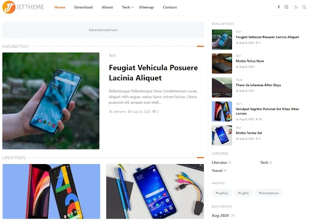 Blogger jet20theme