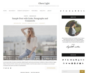Newbloggerthemes olsen light blogger template