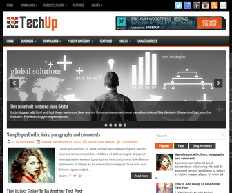 Premiumbloggertemplates techup blogger template