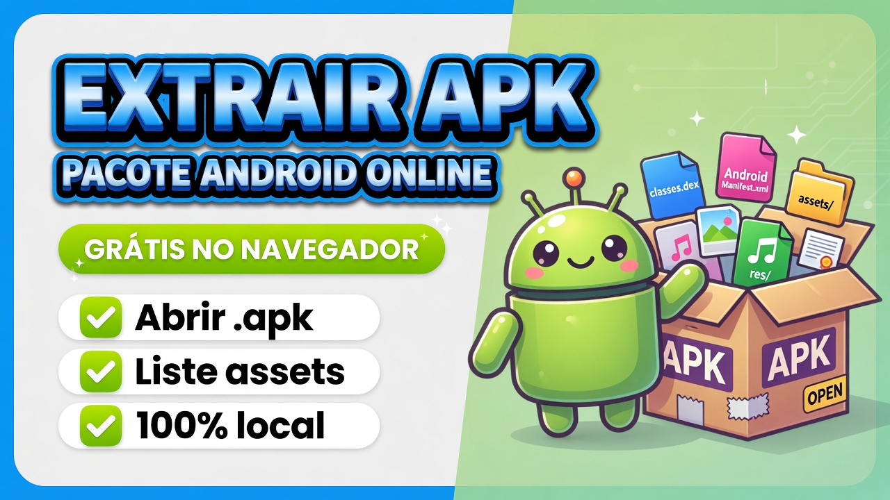 Extrair APK online grátis - abrir pacote Android