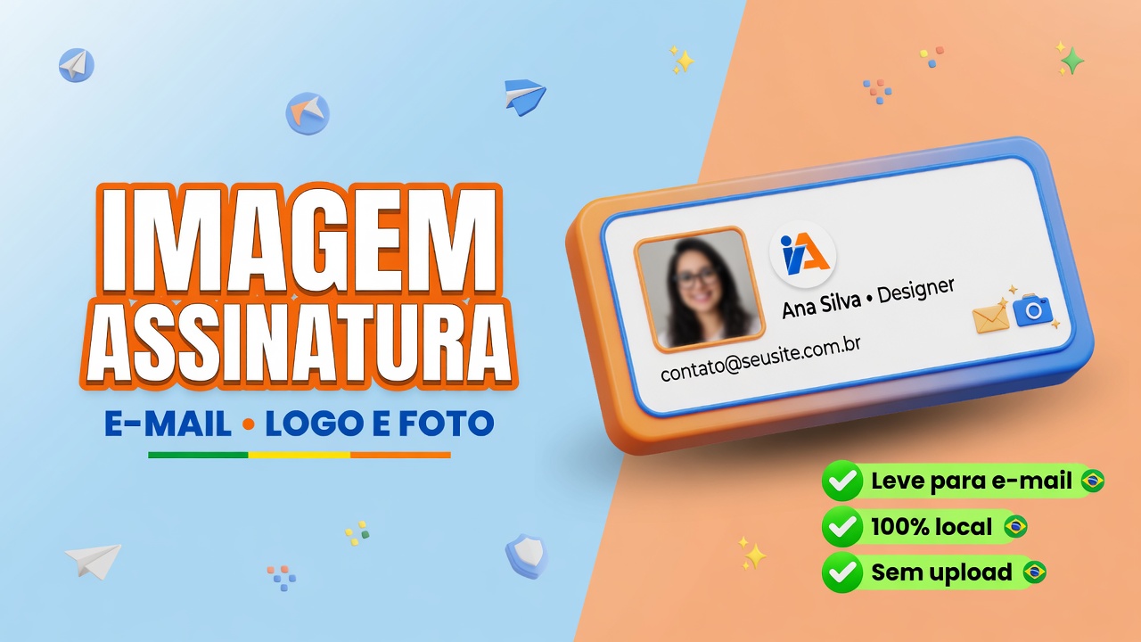 Imagem para Assinatura de E-mail - Comprimir Logo e Foto