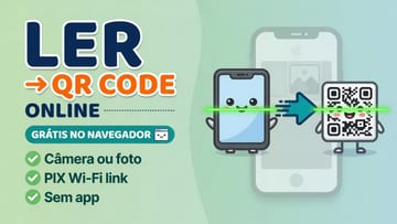 Ler QR Code Online Grátis - Scanner no Navegador