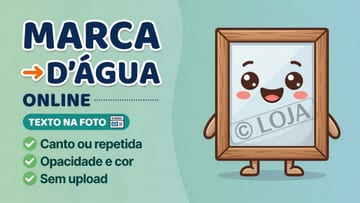 Marca d'Água Online Grátis - Texto na Foto no Navegador