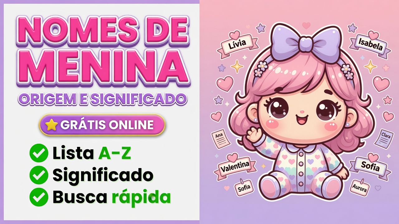 Nomes de Menina: 653 nomes femininos + origem e significado