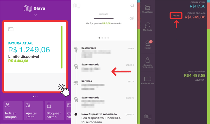 Pagar boleto nubank
