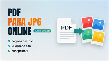 PDF para JPG Online Grátis: Converter Páginas em Imagem