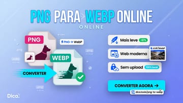 PNG para WebP Online Grátis - Converter PNG em WebP