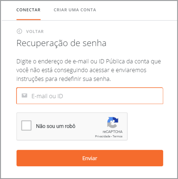 Recuperar senha ea origin