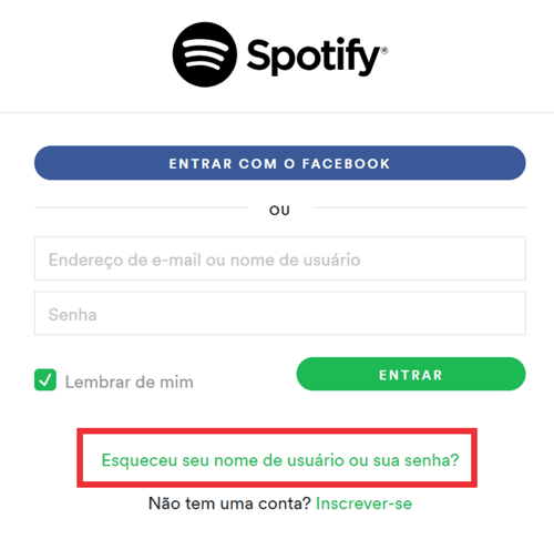 Recuperar senha