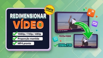 Redimensionar vídeo online grátis no navegador