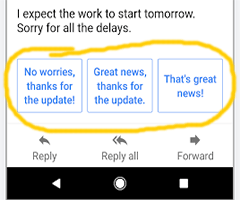 Resposta inteligente Gmail: ativar ou desativar
