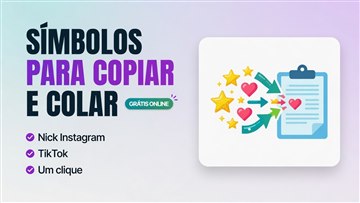 Texto e símbolos: carinhas, emojis e geradores