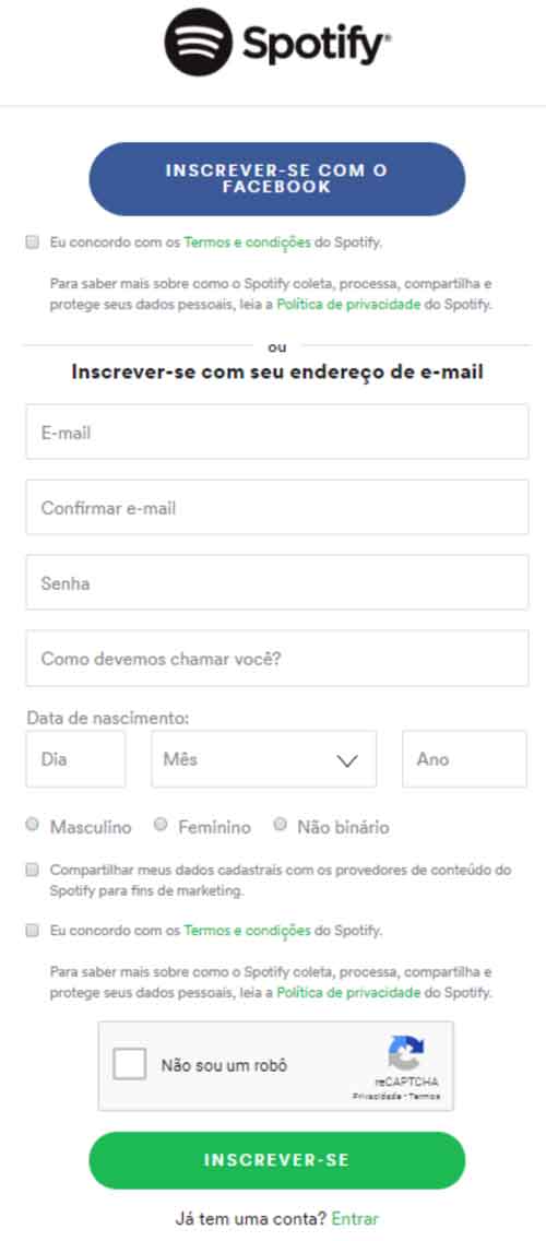 Spotify - passo 2