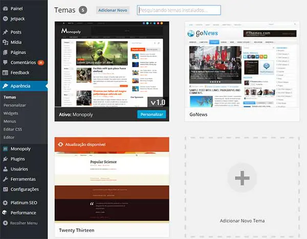 temas para blog wordpress grátis